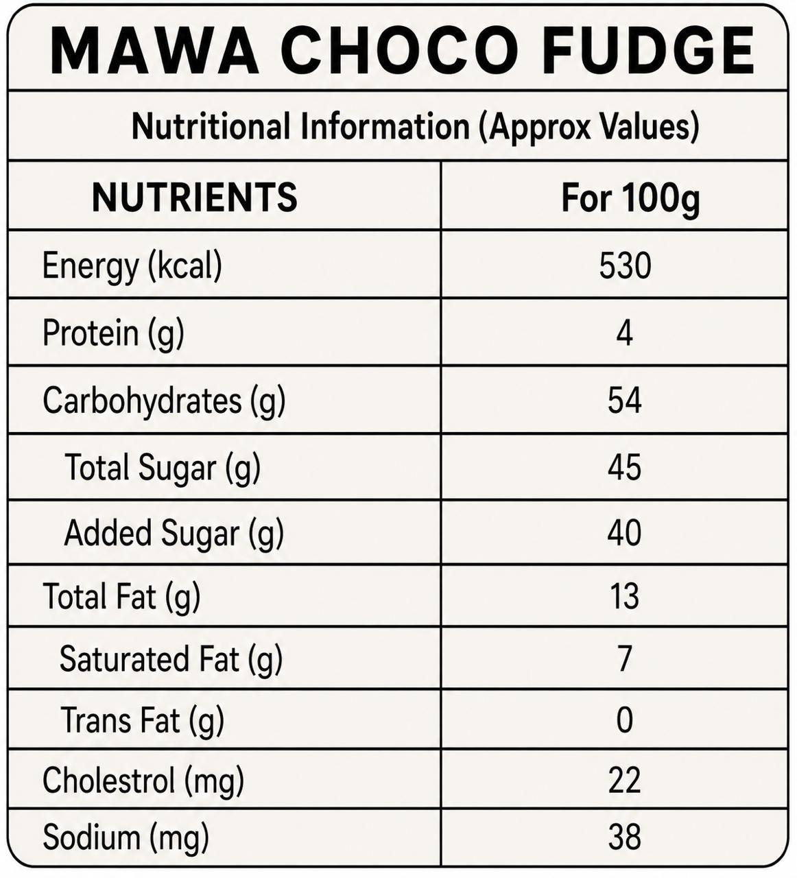 Mawa Choco Fudge