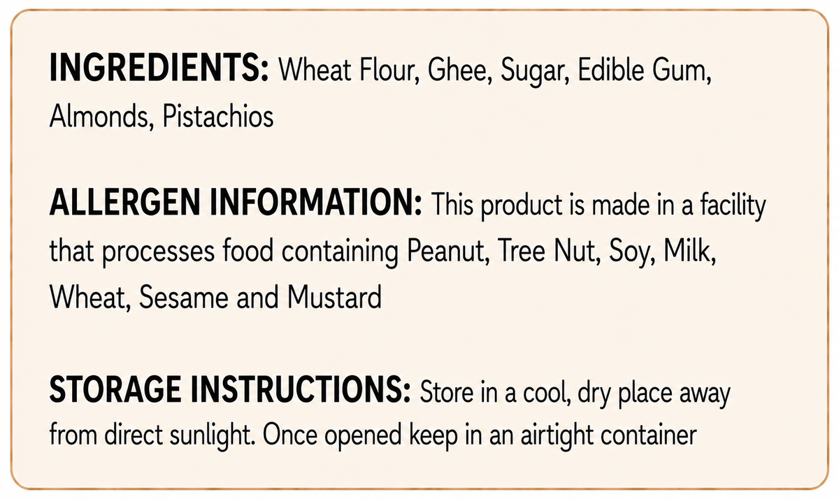 Gond Ladoo nutritional info